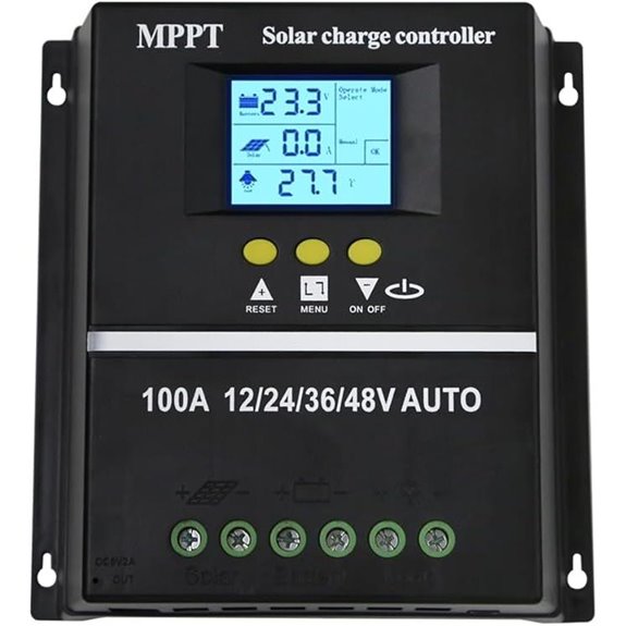 100A MPPT Solar Charge Controller with LCD Display