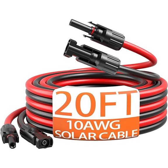 10AWG Solar Cable Kit with Connectors (40ft)