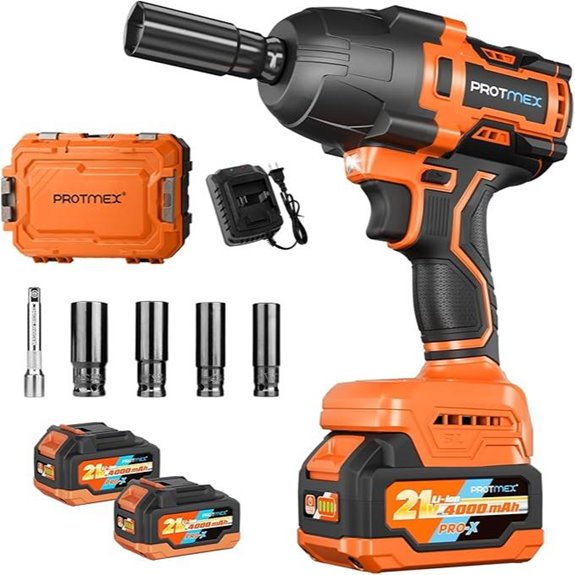 Cordless Impact Wrench 1200Nm with Batteries