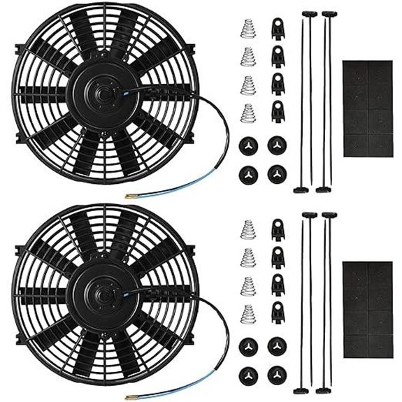 Mupera 12-Inch Electric Radiator Cooling Fans (Set of 2)