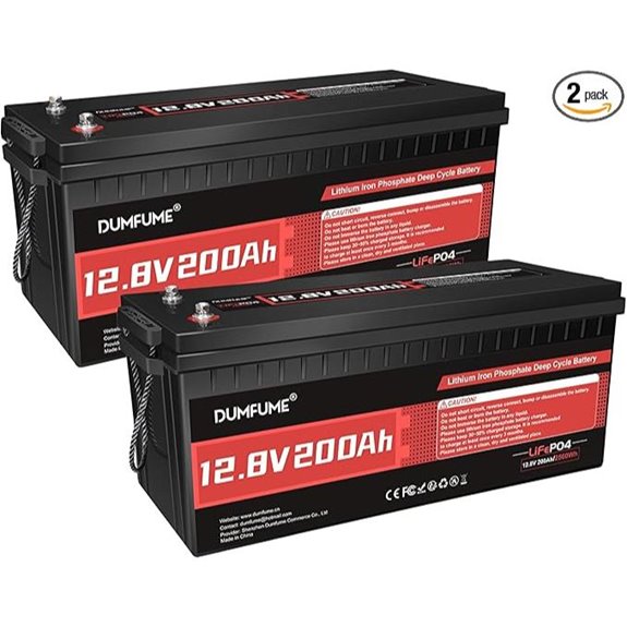 12V 200Ah LiFePO4 Deep Cycle Battery (2-Pack)