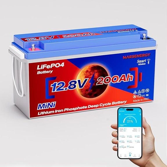 12V 200Ah Lifepo4 Battery with Bluetooth and BMS