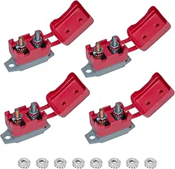 Auto Reset Circuit Breaker 12V-24V 30A 4-Pack