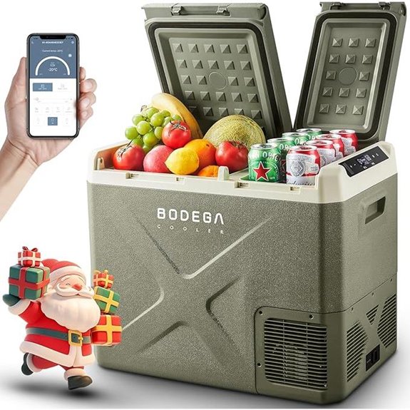 BODEGACOOLER 12V Portable Dual Zone Car Refrigerator