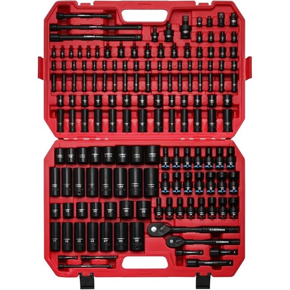 CASOMAN 153-Piece Impact Socket Set with Case