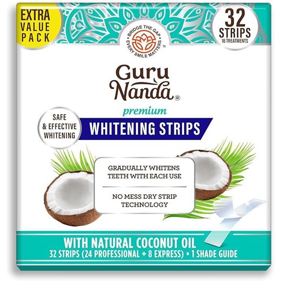 GuruNanda Teeth Whitening Strips – 16-Day Brightening Treatment