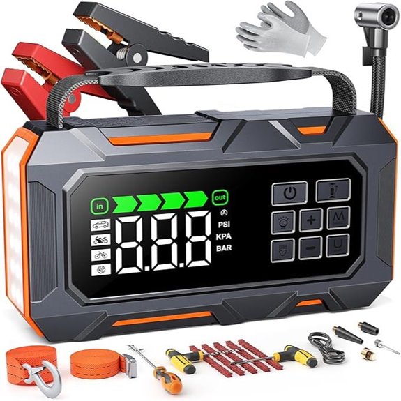 TREKURE 16-in-1 Jump Starter & Air Compressor Kit