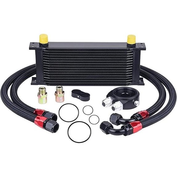 EVIL ENERGY 16-Row Oil Cooler Kit Aluminum Radiator