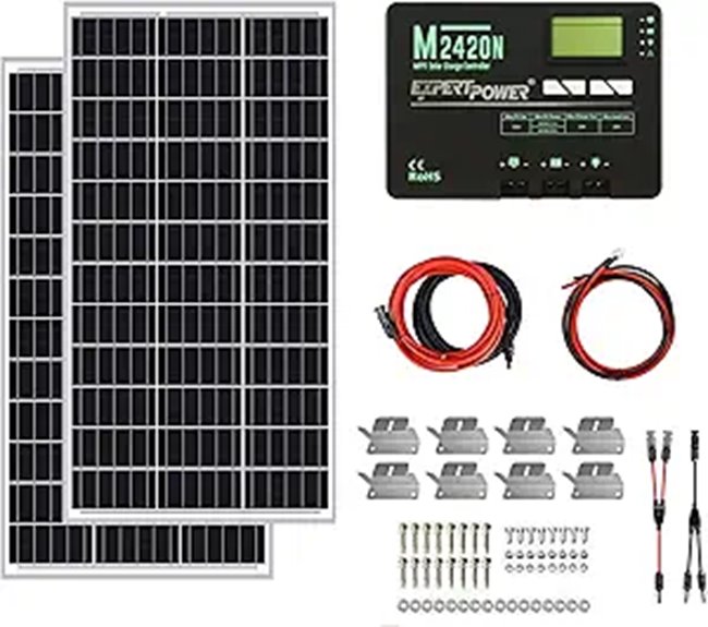 ExpertPower 200W Solar Power Kit with Controller