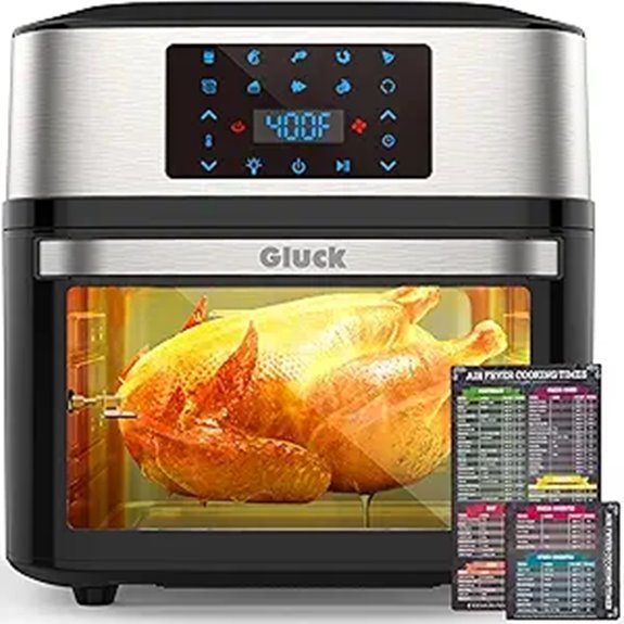 Large 20QT 10-in-1 Air Fryer Oven with Rotisserie