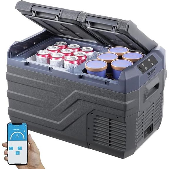 VEVOR 25L Dual Zone 12V Car Refrigerator Cooler