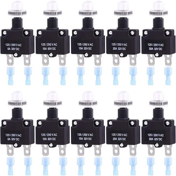 Swpeet 30Pcs Thermal Circuit Breaker Kit