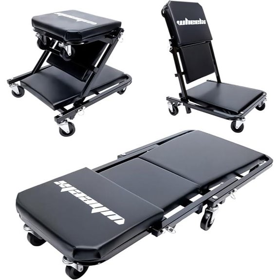 Mechanic Creeper 36in 3-in-1 Foldable Garage Seat