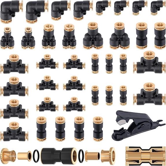 CheeMuii 39 PCS Air Line Quick Connect Fittings Kit