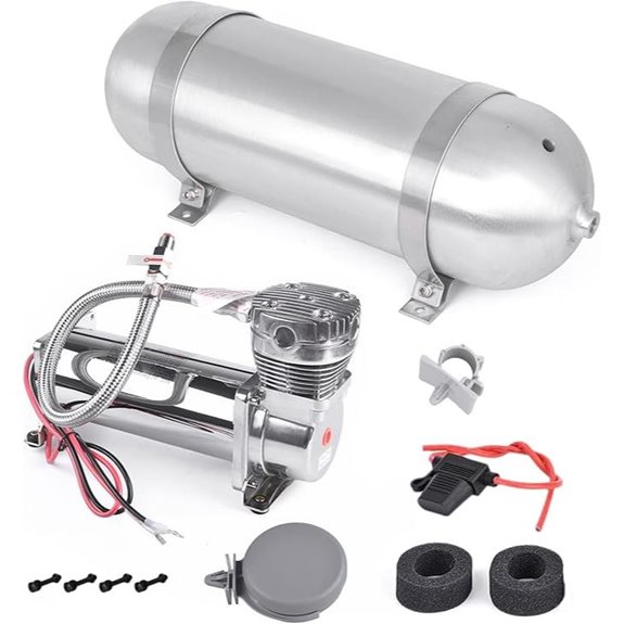 3-Gallon Aluminum Air Tank with 200 PSI Compressor Kit