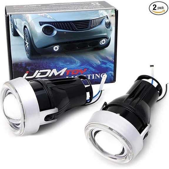iJDMTOY 3-Inch Fog Light Kit with Halo Ring