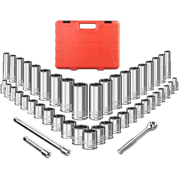 BLACKROBOT 47-Piece Drive Socket Wrench Set