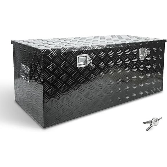 BLACKHORSE-RACING 48 Inch Aluminum Truck Bed Toolbox