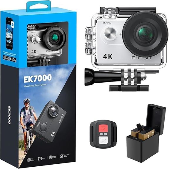 AKASO EK7000 4K Action Camera with Waterproof & Microphone