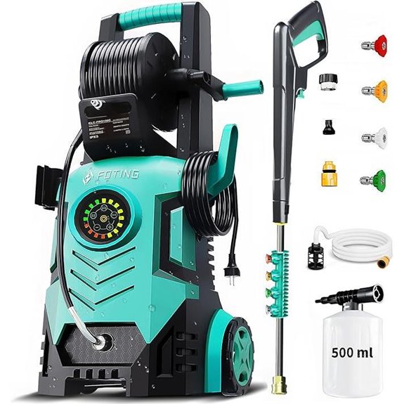 Upgraded 5000PSI Pressure Washer with Touch Screen