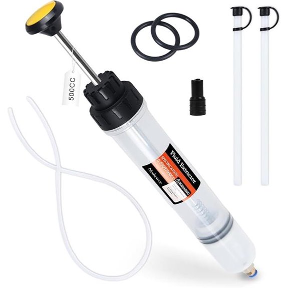 500CC Automotive Fluid Extractor with Hose and Extension Tubes