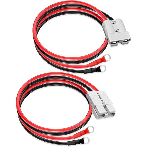 Anderson 50A Battery Connectors Kit 8 Gauge Cables