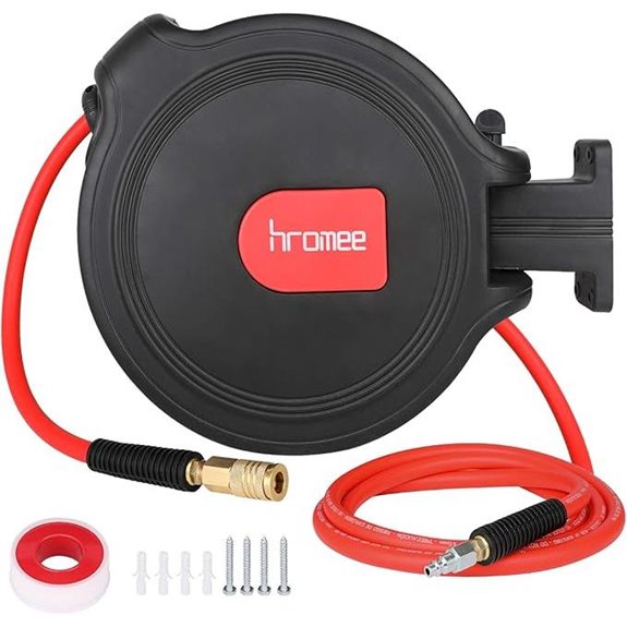 Hromee Retractable Air Compressor Hose Reel (50ft)
