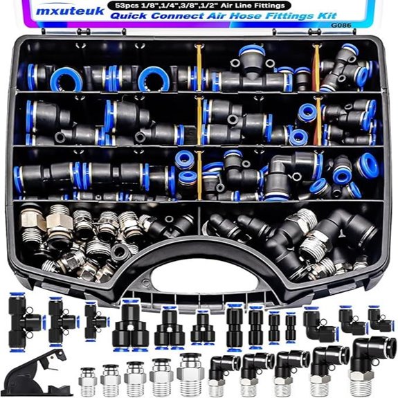 Mxuteuk Quick Connect Air Hose Fittings Kit (53PCS)
