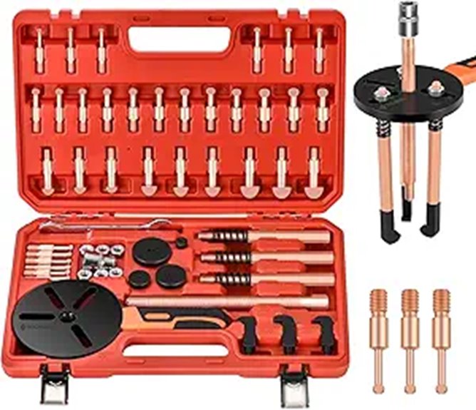 55-in-1 Bearing Puller Kit with 12 Sizes and Case