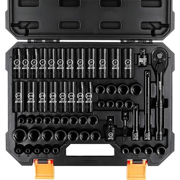 BOEN 59-Piece Impact Socket Set with Ratchet