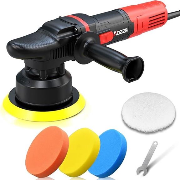 AOBEN 6-Inch Dual Action Car Buffer Polisher Kit