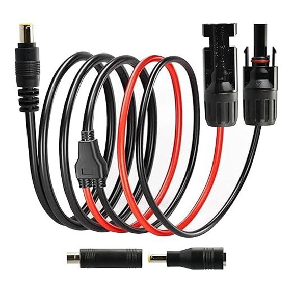Boobrie 6ft Solar Extension Cable Kit with Adapters