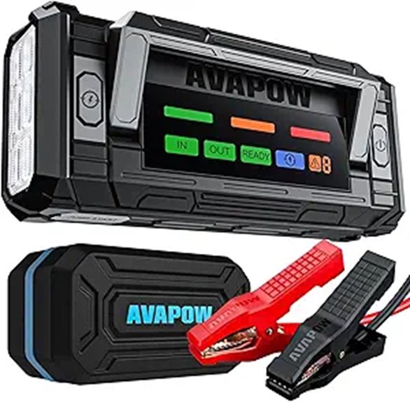 AVAPOW 8000A Portable Car Jump Starter with HD Display