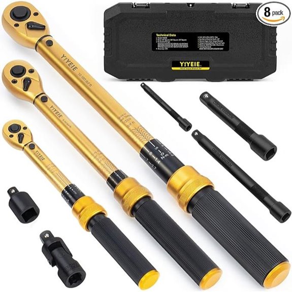 Torque Wrench Set 8 Pcs 10-230 in.lb 72-Tooth
