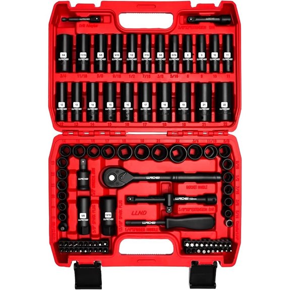 LLNDEI 95-Piece Impact Socket Set with Accessories