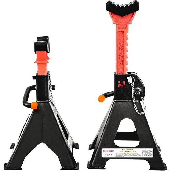 3 Ton Adjustable Jack Stands with Safety Pin (Pair)