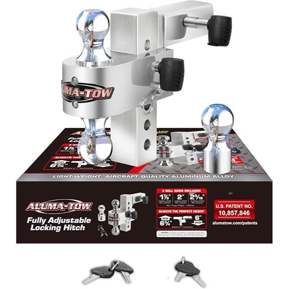 Uriah Aluma Tow Adjustable Aluminum Trailer Hitch