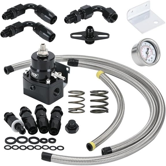 Adjustable Fuel Pressure Regulator Kit with Hoses
