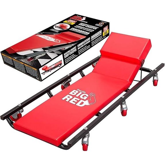 Torin 40 Rolling Garage Creeper with Adjustable Headrest
