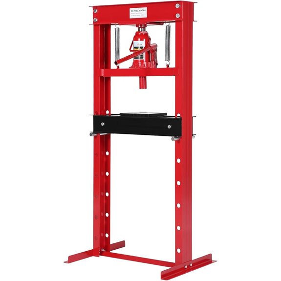 20-T Hydraulic Shop Press with Adjustable Height