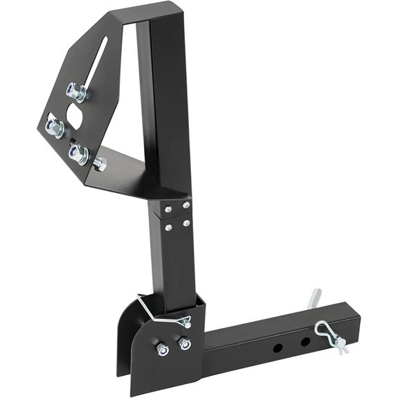 ECOTRIC Trailer Hitch Spare Tire Carrier Adjustable Mount