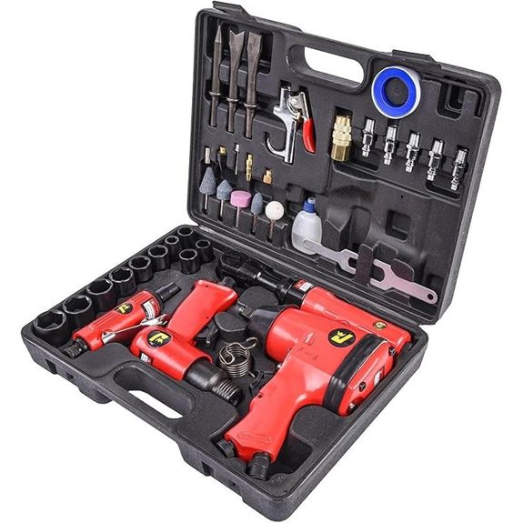 JEGS Air Tool Kit with Impact and Die Grinder