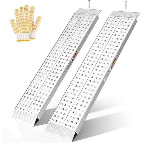 Aluminum Loading Ramp Set for ATV Lawn Mower Motorcycle