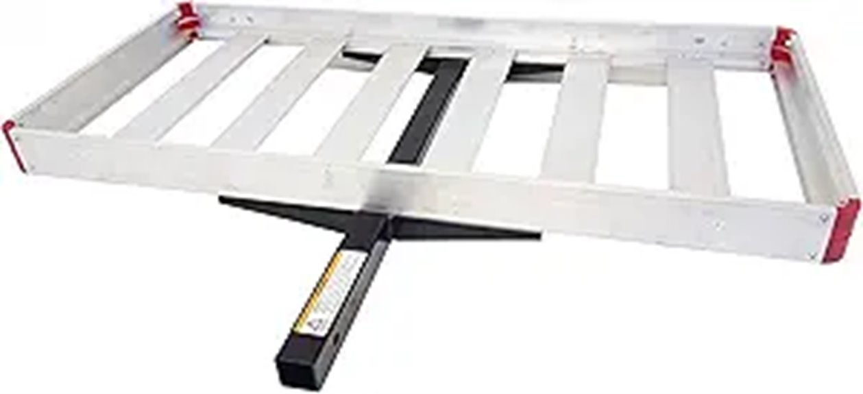 MaxxHaul 70422 Aluminum Hitch Cargo Carrier 500-lb Capacity