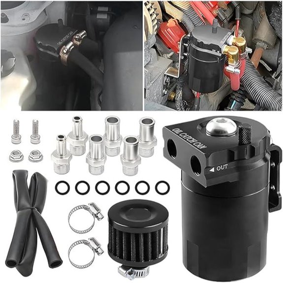 AICEL Aluminum Oil Catch Can Kit with Filter