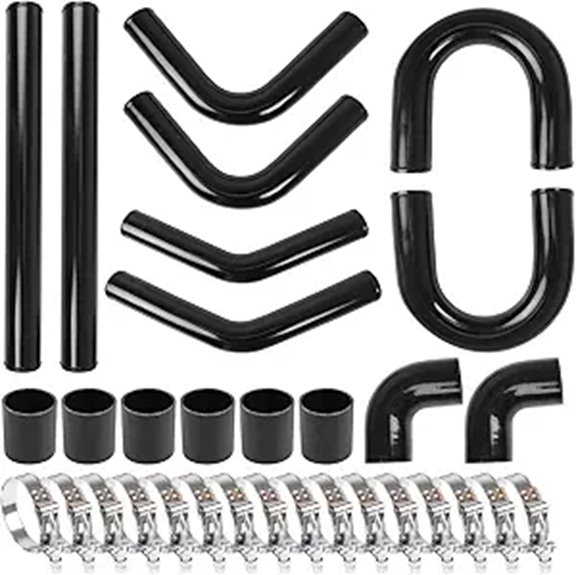 3 Universal Aluminum Turbo Intercooler Piping Kit