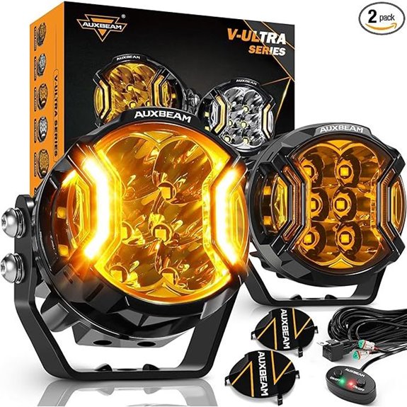 Auxbeam V-Ultra 3 Amber Fog Light Pods (Pair)