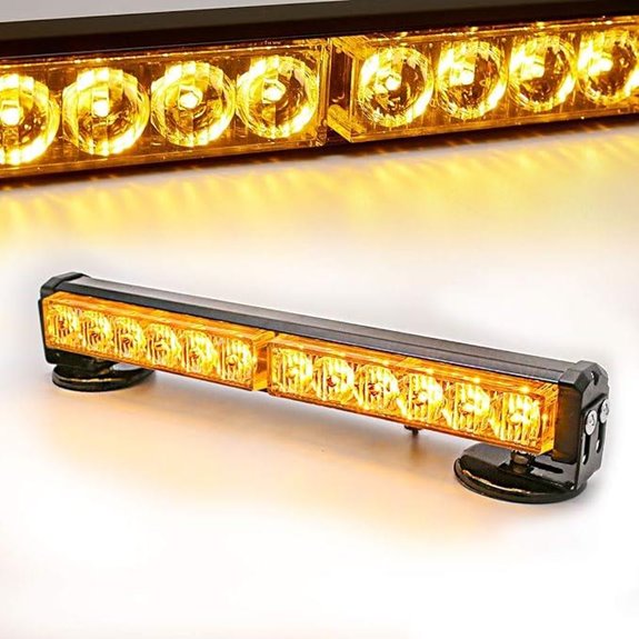 LE-JX Amber Wireless Emergency Warning Light Bar