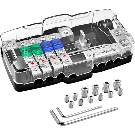 12V Fused Power Distribution Block for Automotive
