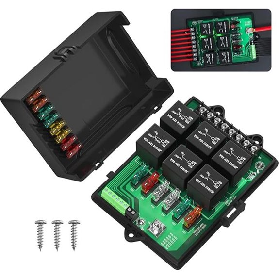 Joinfworld 12V Automotive Fuse Panel with Relays